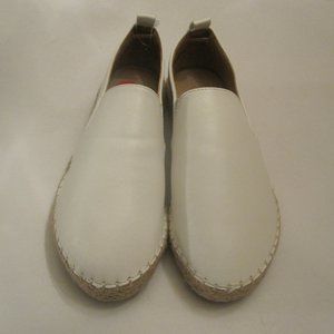 Charlotte Russe  Flats Faux Leather White Size 6